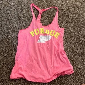 Pink Purdue tank.